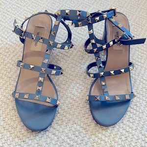 Valentino Rockstud block heel sandals